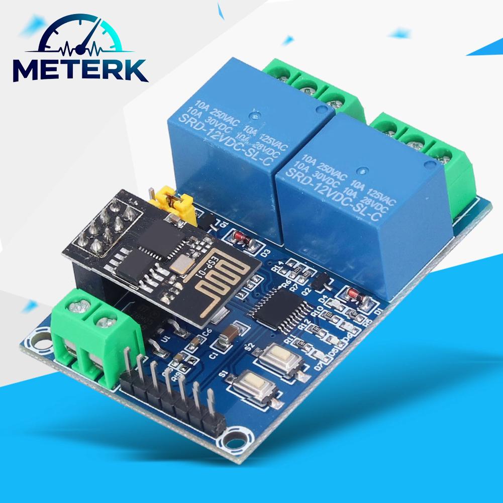 Meterk สวิตช์รีเลย์ WiFi ESP8266 โทรศัพท์ APP ระยะไกลการป้องกันการปล่อยไดโอด 12V โมดูลรีเลย์ประสิทธิภาพสูงสำหรับ IOT สำหรับ Smart Home ราคา 204 บาท*ส่งฟรี
