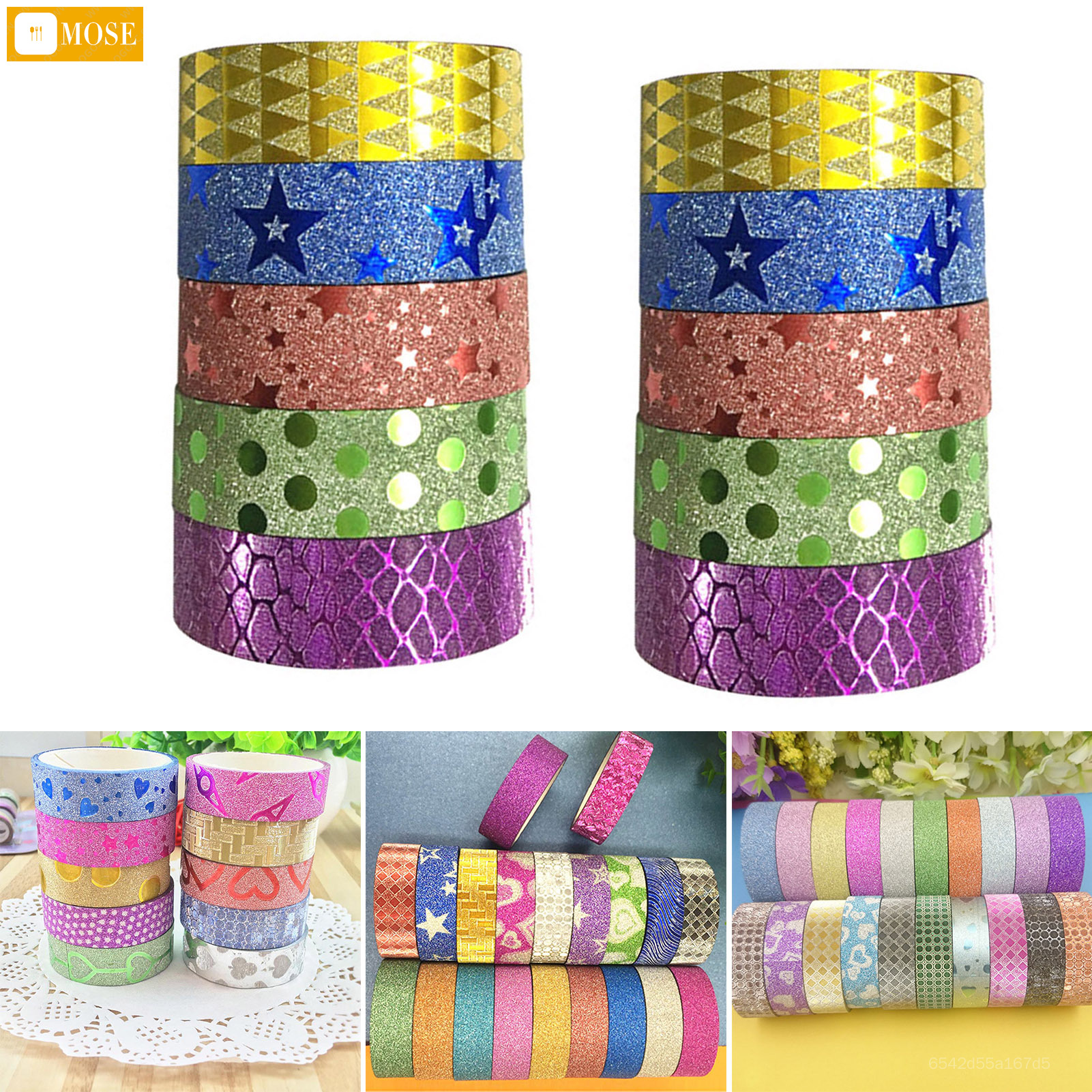 Mosesl Tạp Chí Nguồn cung cấp Giấy Thủ Công Sticker rõ ràng con số in ấn không phai sticker cho nhật ký kế hoạch trang trí MOSE-MY