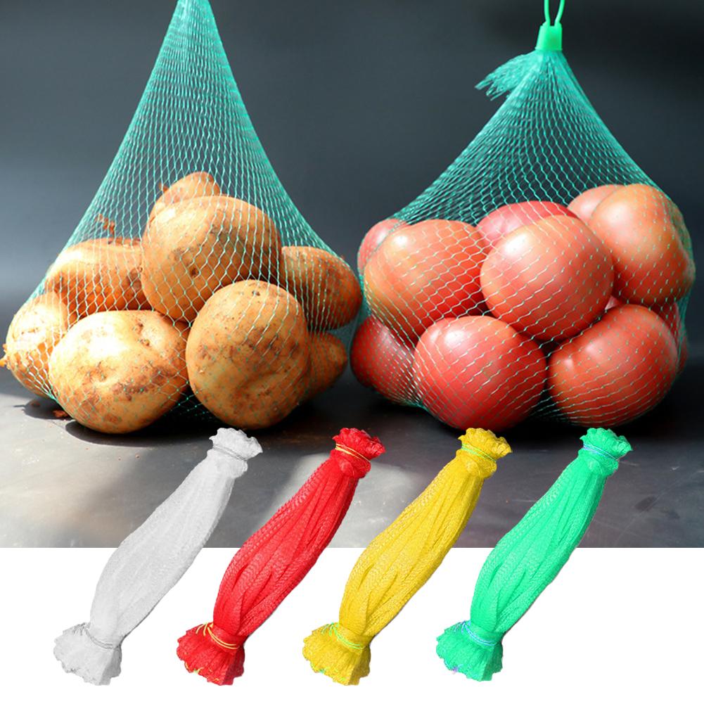 100pcs Fresh Mesh Bag Fruit Bag Small Snack Packaging Mesh Bag N9N9