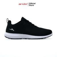 Ando Official Sepatu Sneakers Asher Pria Dewasa - Hitam/Putih