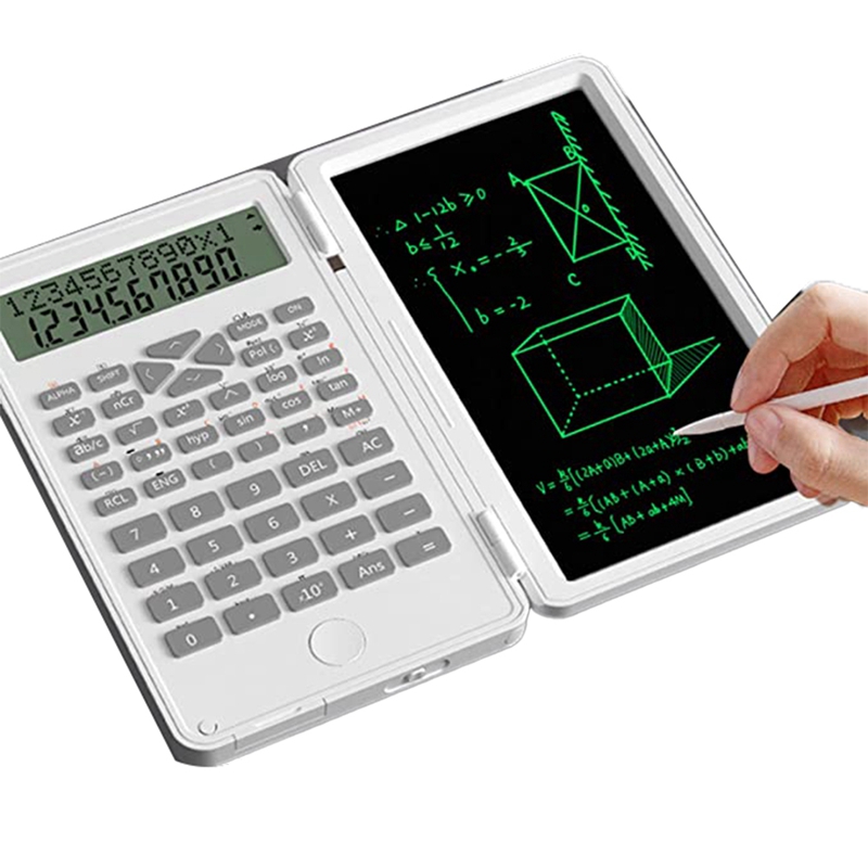 Scientific Calculators, 12-Digit LCD Display with Erasable Writing Tablet