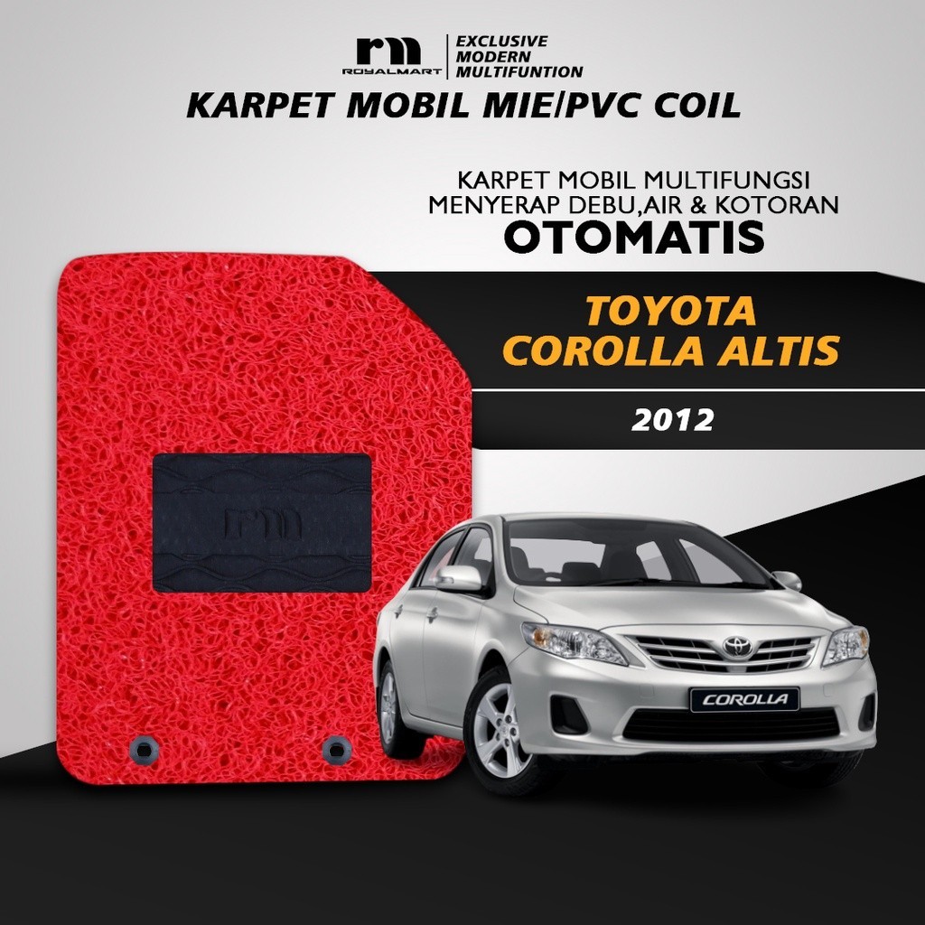 Royal Mart - Karpet Mobil TOYOTA ALTIS 2012 NON BAGASI 1 WARNA/Carpet Mie Bihun Premium Keset PVC Anti Slip Aksesoris Interior Mobil Giá 562,677 Đồng*Miễn phí vận chuyển