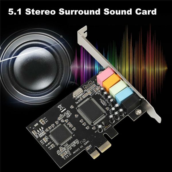 Bảng giá PUREMOM PC CMI8738 PCI-E8738 5.1 Ch PCI Express PCIE Adapter Sound Card Audio Digital Phong Vũ