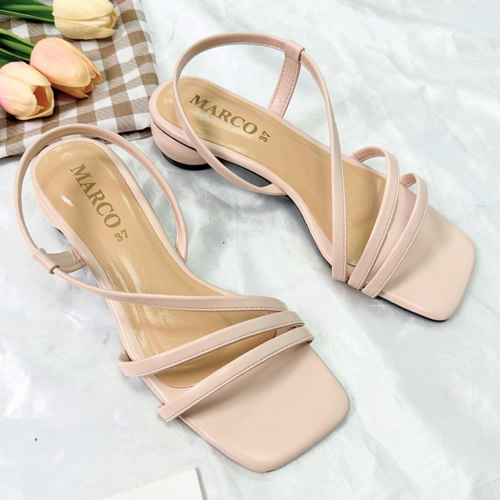 รองเท้าส้นสูงแบรนด์ Marco รุ่น A1088 ส้นกลม สายไขว้ ดีไซน์สวย ราคา 149 บาท*ส่งฟรี