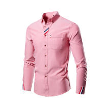 JZZL เสื้อเชิ๊ตแขนยาวผู้ชายเสื้อเชิ๊ตเสื้อเชิ้ตรัดรูปสีทึบเรียบง่ายเสื้อเชิ๊ตแขนยาวธุรกิจลำลองเสื้อแฟชั่นสำหรับคุณภาพสูง