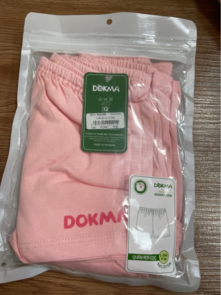 Quần đùi sơ sinh Dokma chất cotton