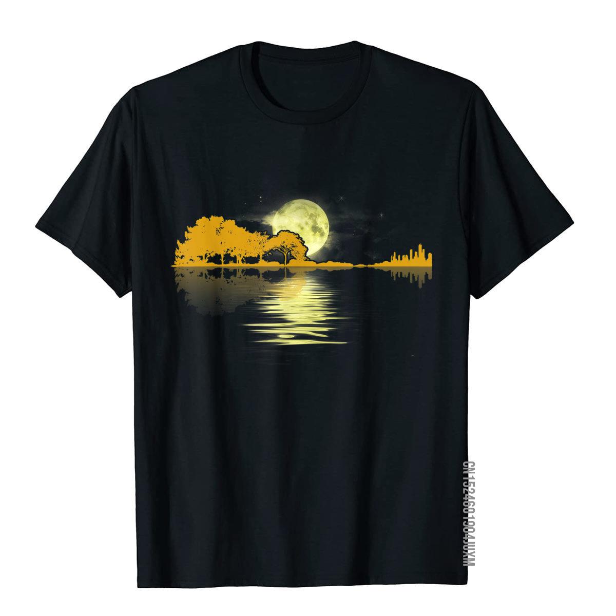 Guitar Lake Shadow Love Guitar T-Shirt T-Shirt Cotton Male T Shirt Tight'Tops Shirt Wholesale Casual Sisa XXS-6XL