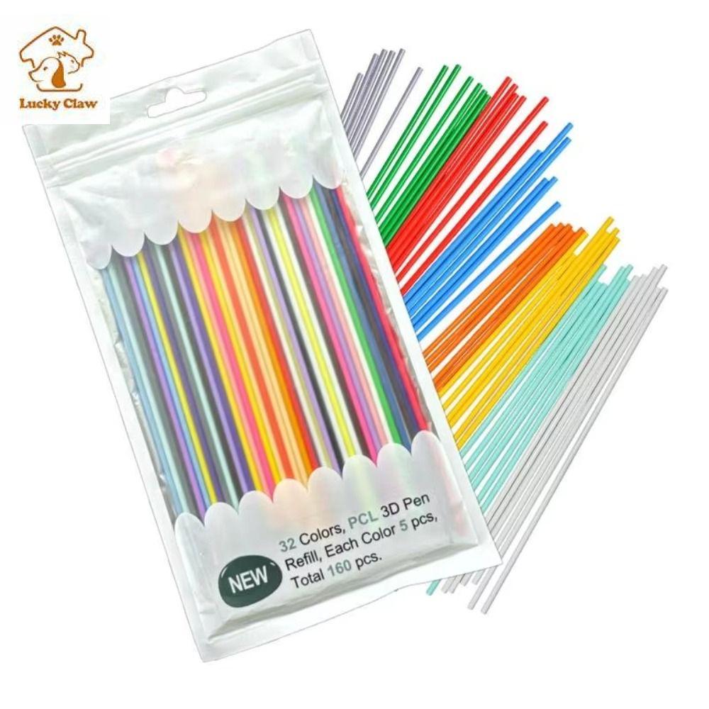 LUCKY CLAW Nhiệt độ thấp Filament bút in 3D Chất liệu PCL Bút vẽ 3D Printing Nạp lại Đầy màu sắc Vật