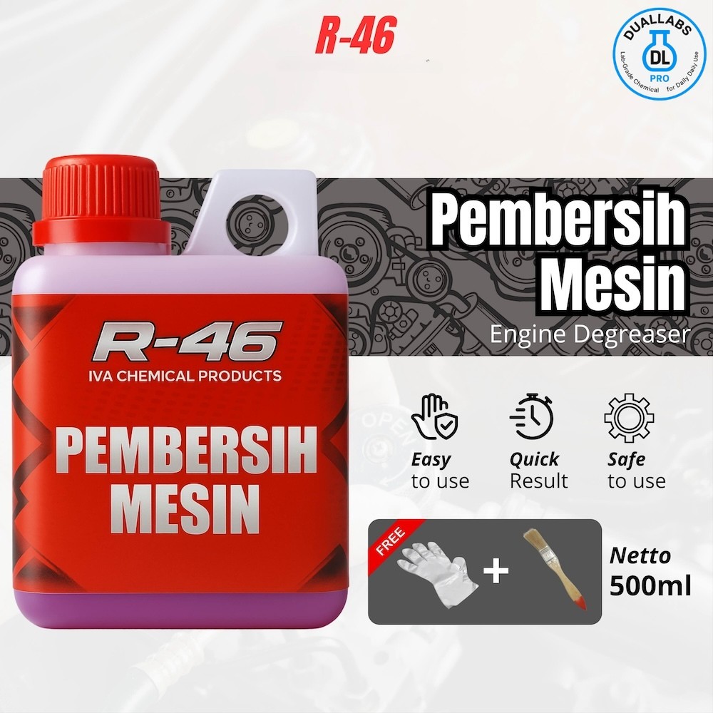 R46 cairan pembersih kerak karat blok mesin motor mobil super ampuh engine degreaser mudah digunakan praktis Harga 33,200 rupiah*Gratis Ongkir