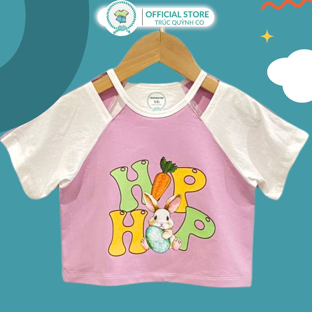 Áo Croptop Tim Yêu Là Một Item Thời Trang Năng Động, Trẻ Trung Và Cá Tính,Truc Quynh Co 12kg-33kg - 2