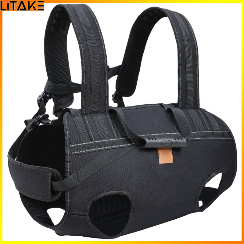 Litake Dog Lift Harness, Dog Lift Harness Backpack Carrier With Handle, Reflective Webbing, Breathable Mesh Puppy Sling Carrier For Medium And Large Dog ราคา 1,077 บาท*ส่งฟรี