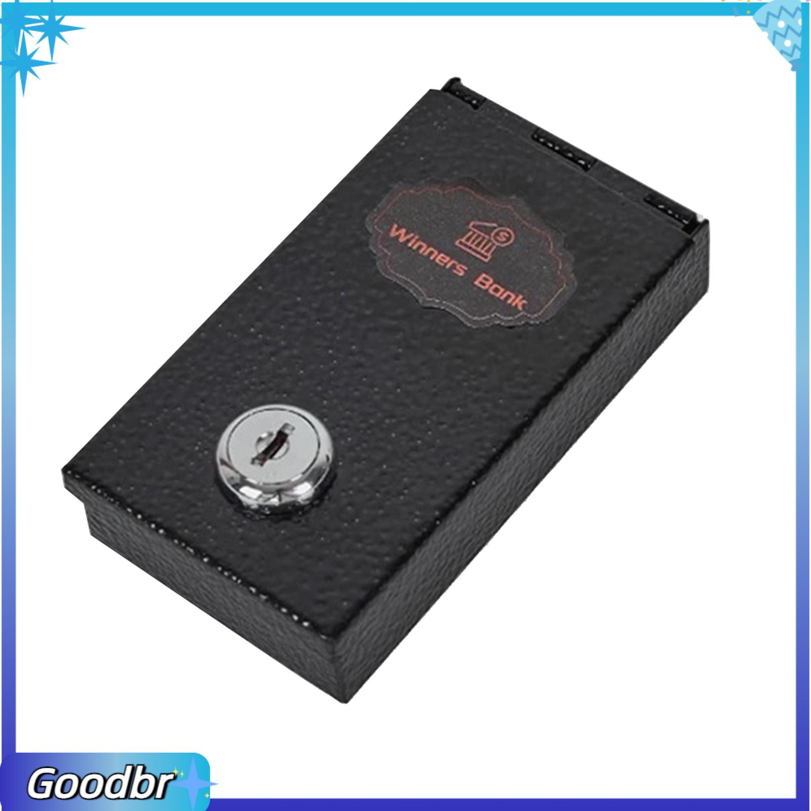 Goodbro túi hộp an toàn nhỏ hộp tiền mặt kim loại cầm tay an toàn với khóa phím-Hộp tiền nhỏ gọn để sử dụng an toàn cho gia đình và du lịch hoàn hảo cho các vật có giá trị tiền mặt và tiết kiệm của người đánh bạc ở Châu Á