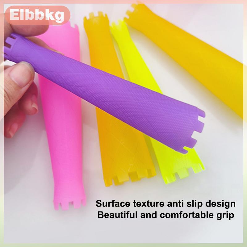 Elbbkg 6 thanh uốn tóc thanh uốn tóc Thanh uốn bằng nhựa thanh uốn tóc Bộ dụng cụ uốn tóc tự làm dụng cụ uốn tóc không nhiệt