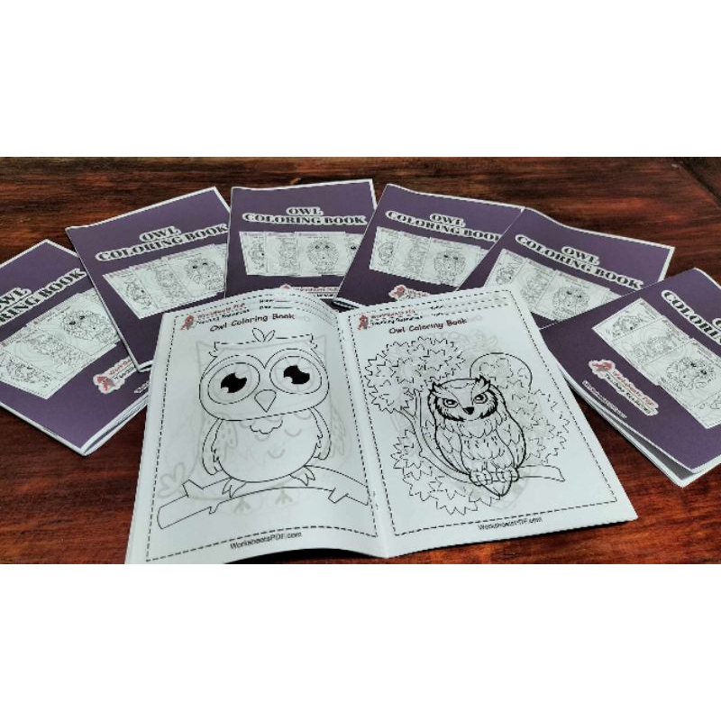 COLORING BOOKLET FOR KIDS (Papel ang Cover) 5x7 inches size