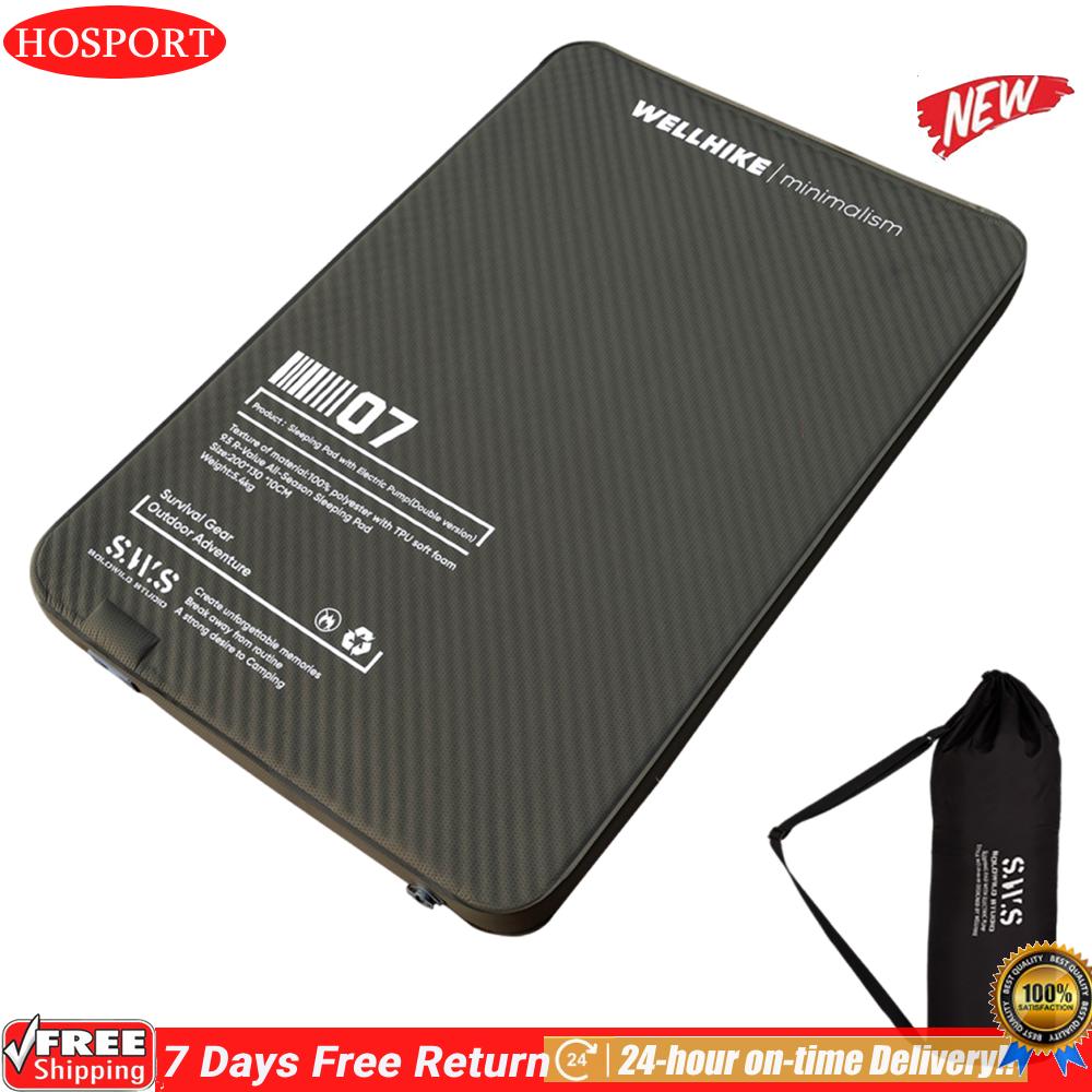 [ห้างสรรพสินค้าอย่างเป็นทางการของ HOSPORT] ที่นอนลมสำหรับตั้งแคมป์อเนกประสงค์อเนกประสงค์พร้อมปั๊มในตัว แผ่นรองสูบลมสำหรับตั้งแคมป์แบบพกพา เสื่อสูบลมอัตโนมัติสำหรับชายหาดเดินป่าแบกเป้กลางแจ้ง ราคา 3,119 บาท*ส่งฟรี