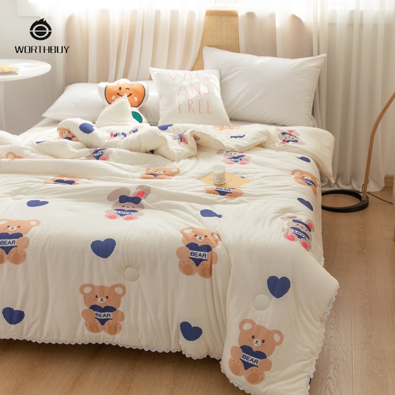 Class A cotton knitted cotton summer quilt washable summer children's air conditioning quilt dormitory household bed summer cool quilt
