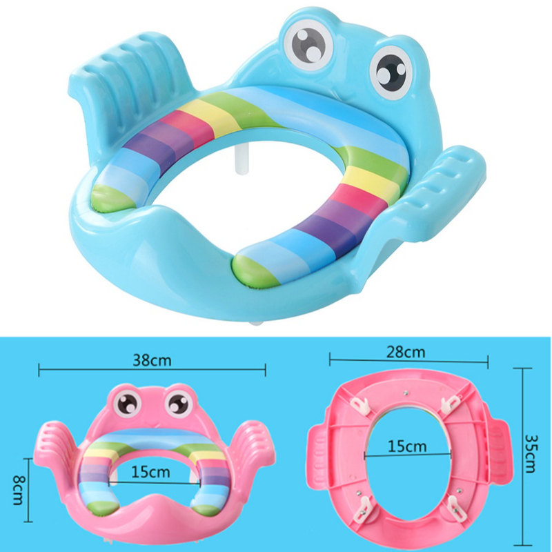 Oldlaiben Childrens Toilet Potty Seat Training Toilet Seat Cover Anti-Slip Silicone Toddler Potty Universal Seat