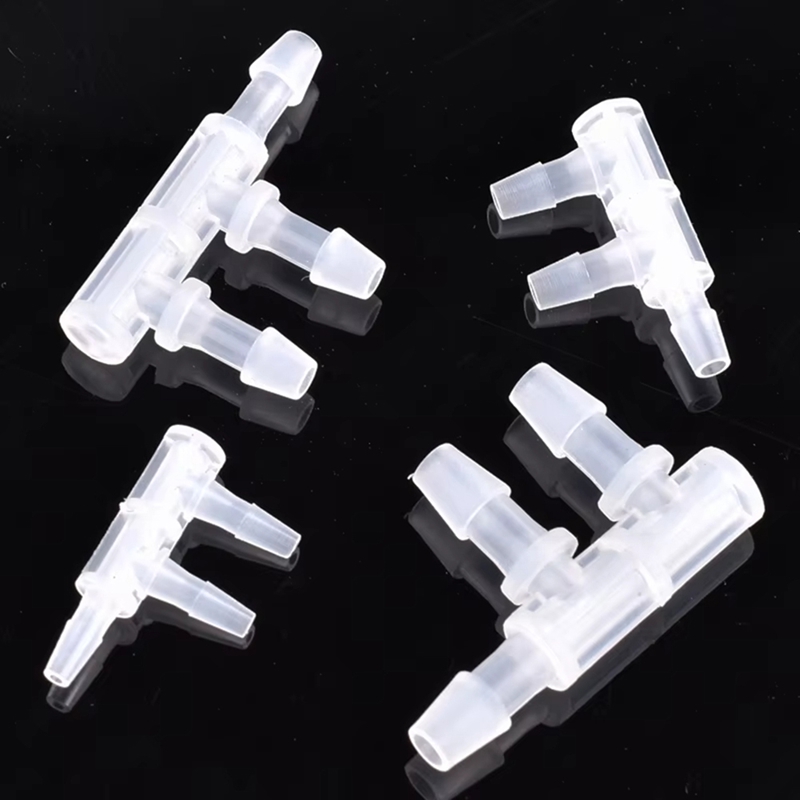 30 Pcs F-Type Three Way Connector PP Side Water Pipe Joint Aquarium Fish Tank Hose Pagoda Water SeparatorNew Year Special
