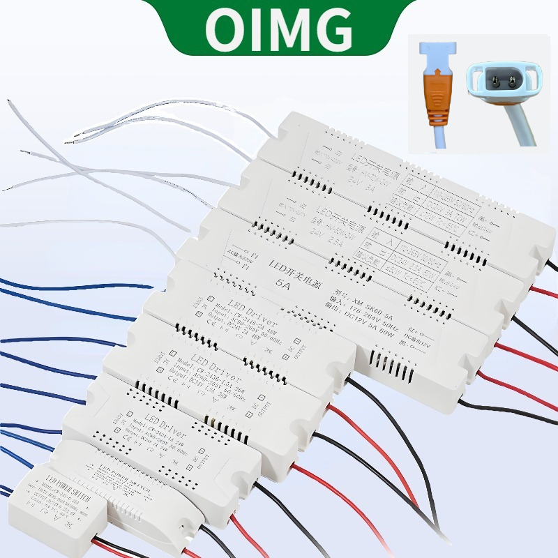 OIMG LED Lighting Power Driver Transformer Leishi Female Interface 12V 24V 6W 12W 18W 24W 36W 48W 60W 72W