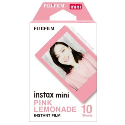 Fujifilm Instax Mini Pink Lemonade Instant Polaroid Film - 10 sheet