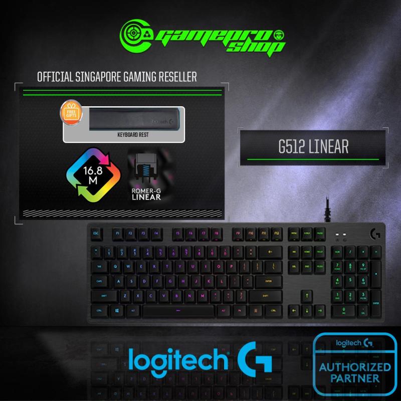 LOGITECH G512 CARBON LINEAR RGB MECHANICAL GAMING KEYBOARD *GSS PROMO* Singapore
