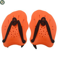 BouPower 1 Pair Swim Paddles Hand With Adjustable Strap Multi-color Swimming Training Equipment For Women Men Children