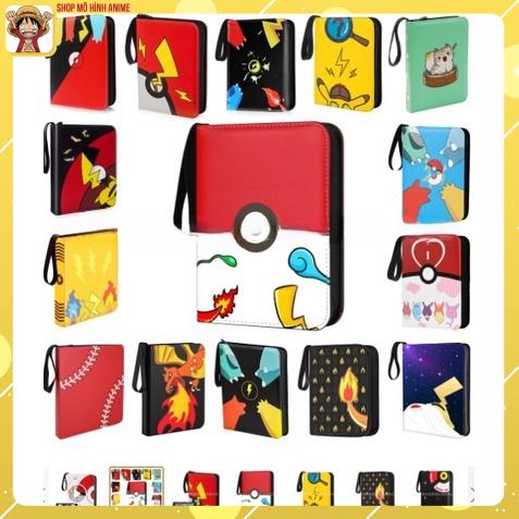   Hoàn Tiền 10% Sách Đựng Bộ Sưu Tập Thẻ Bài Pokemon  Khe Đựng 400 Thẻ túi da cao cấp 