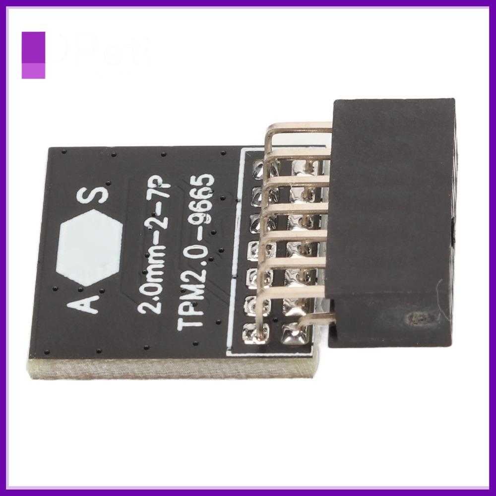 PETI JEWELLERY 14 chân Mô-đun TPM 2.0 2x7P Thực tế Chip TPM Bền bỉ Mô-đun bảo mật Dành cho ASUS