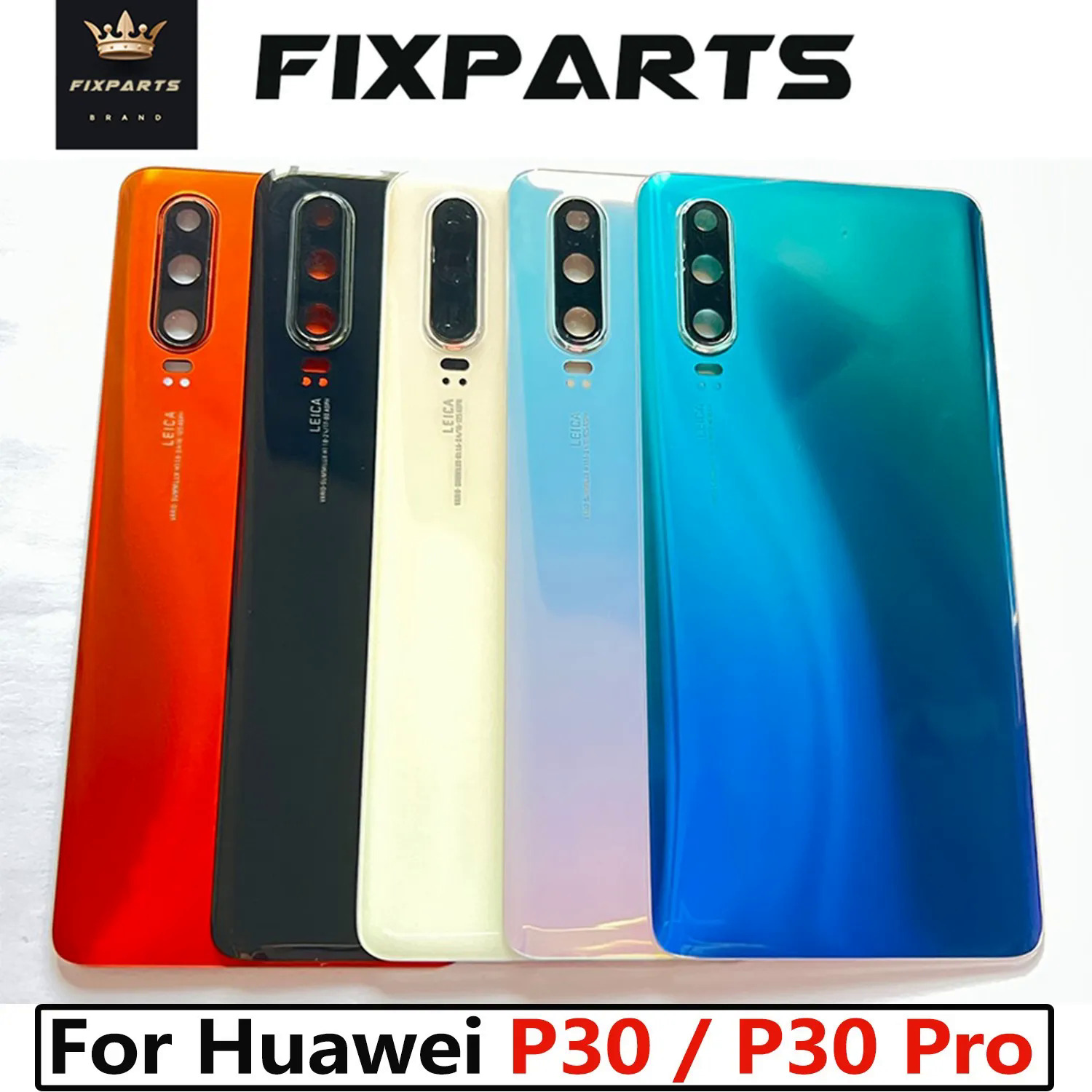 Kính cho P30 PRO pin Bìa phía sau cửa nhà ở trở lại trường hợp thay thế cho P30 Pin bìa với ống kính máy ảnh