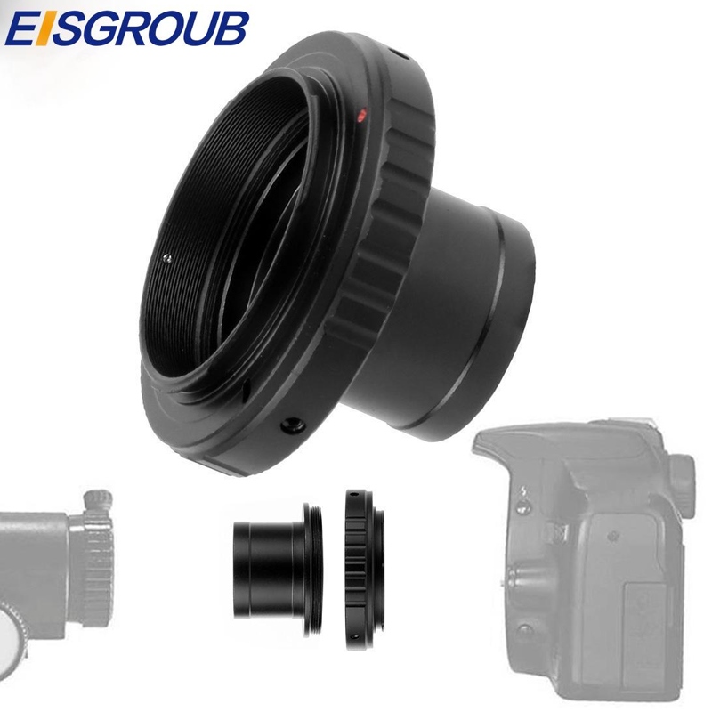 Eisgroub 1.25inch Lens Adapter T Ring Lens Mount Set DSLR Camera Accessory