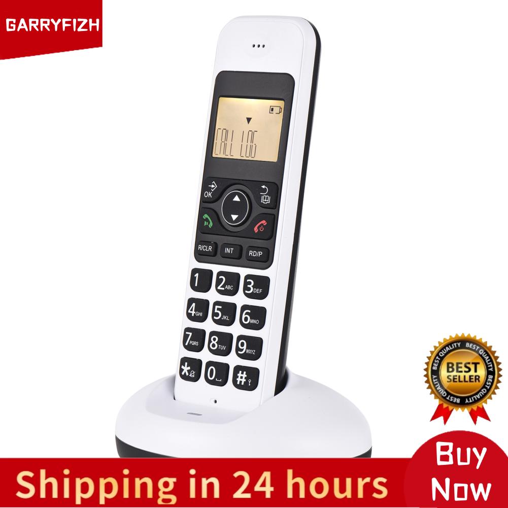 GARRYFIZH โทรศัพท์ไร้สายแบบขยายได้ โทรศัพท์พร้อมจอแสดงผล LCD หมายเลขผู้โทร 50 สมุดโทรศัพท์ ความทรงจำ การโทรแบบแฮนด์ฟรี การประชุมทางโทรศัพท์ รองรับ 16 ภาษา การเชื่อมต่อโทรศัพท์มือถือ 5 เครื่องสำหรับสำนักงานธุรกิจ Hom ราคา 1,328 บาท*ส่งฟรี