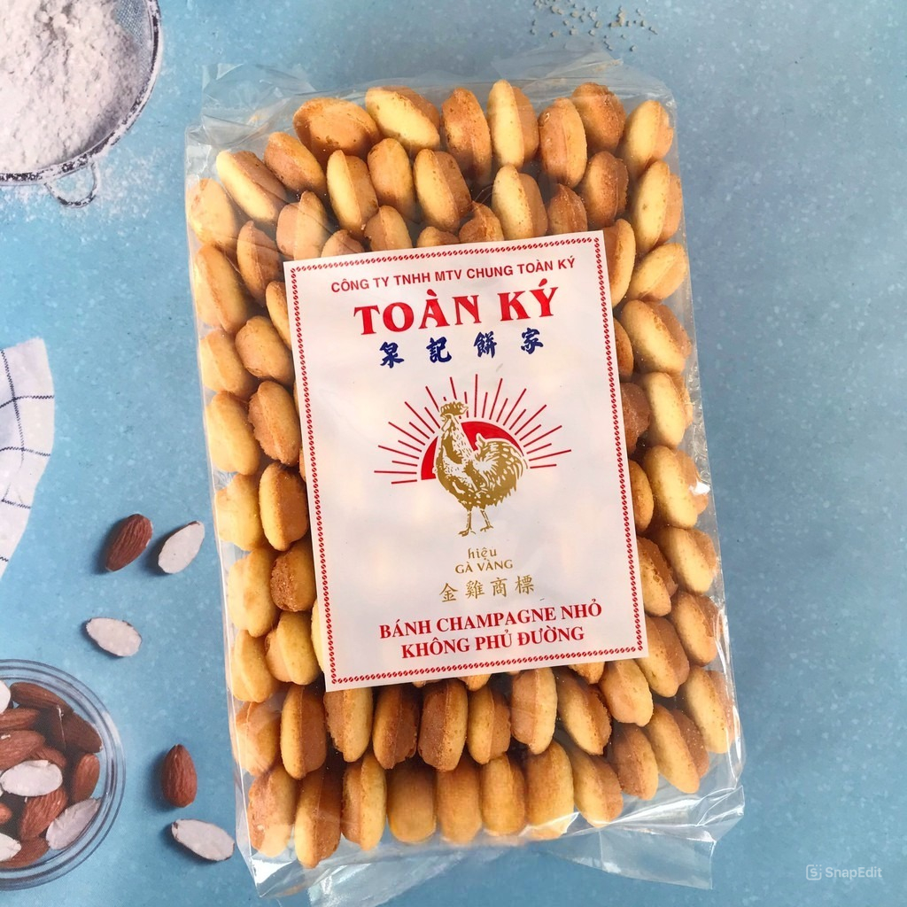 Bánh Sâm banh/Bánh Champagne nhỏ không phủ đường Toàn Ký 500g