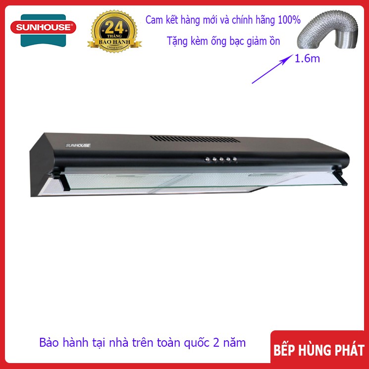 Máy hút mùi sunhouse shb 6119b hàng chính hãng