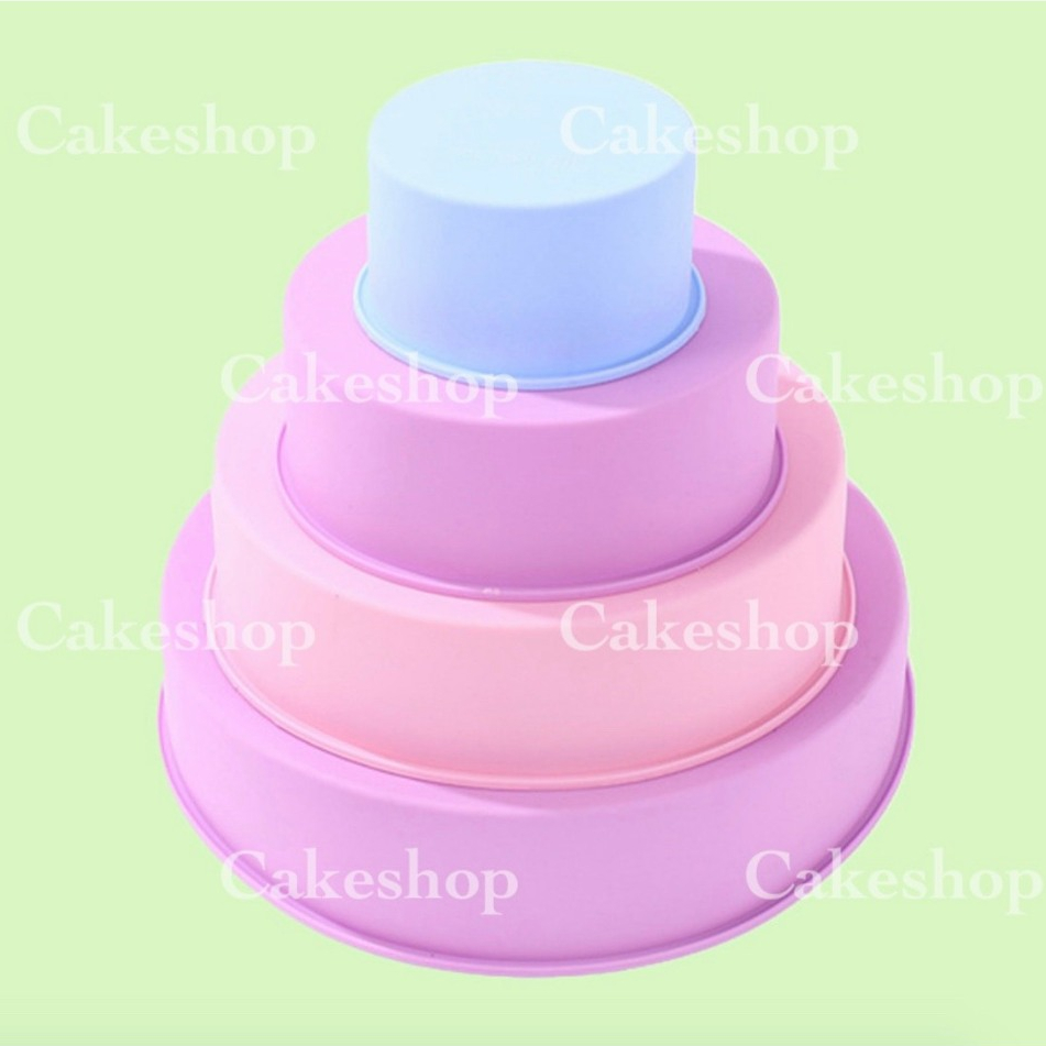 Khuôn Silicon Đế Bánh Hình Tròn 10cm,16cm,18cm, 20cm Bánh Nướng,Bánh Sinh Nhật Rau Câu Nhiều Size CAKESHOP