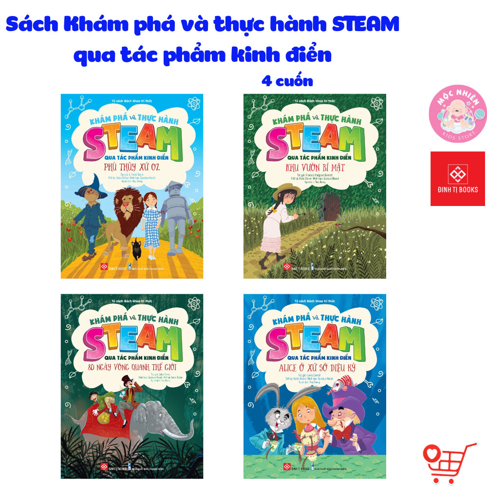 Sách - Khám phá và thực hành STEAM qua tác phẩm kinh điển - Lẻ cuốn 4 chủ đề - Đinh Tị Books