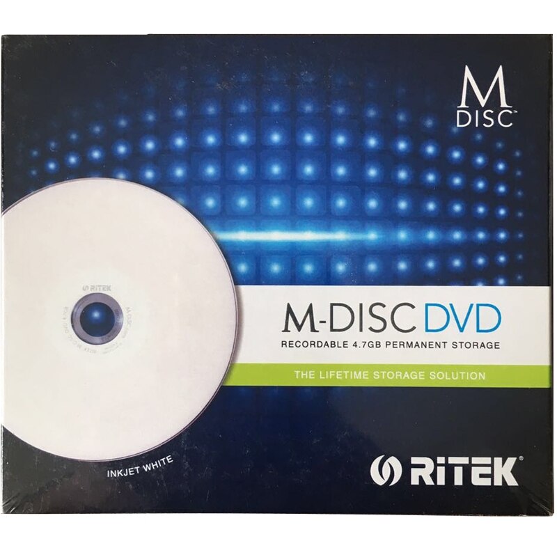 Mdisc đĩa DVD r 4.7GB lưu trữ suốt đời injet có thể in 4X archivage longue duree