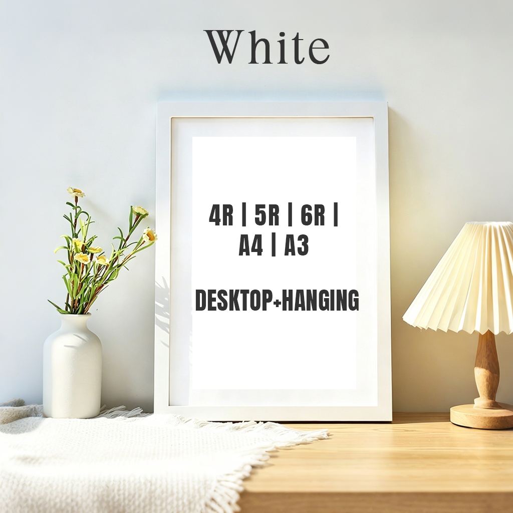 [SG Stock] Wooden Picture Frame Wooden Photo Frame- Wall Art Poster Painting Hanging Stand Table Decor A3 A4 4R 5R