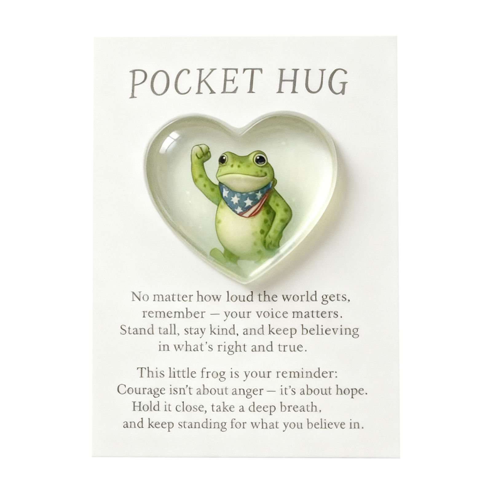 Goodbro cao cấp acrylic Hug thẻ tình cảm hỗ trợ Quà tặng Túi ôm Ếch với cảm hứng thẻ tình cảm Hỗ trợ lưu niệm quà tặng cho bạn bè yêu thích