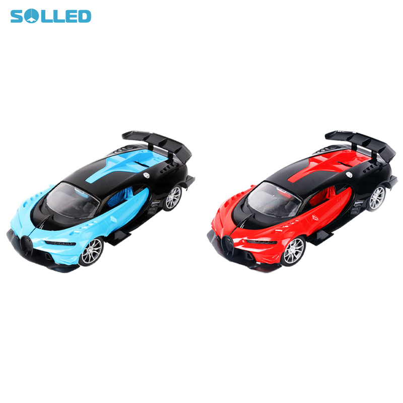 1/16 RC Car With Light 4CH Remote Control Car Model With Rubber Tires For Boys Girls Birthday Christmas Gifts