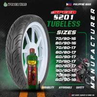POWER TIRE SPEED S201 TUBELESS 6 PLY RATING - ON ROAD SINGLE ″SIZE 161718″ (RAIDERWAVESMASH)