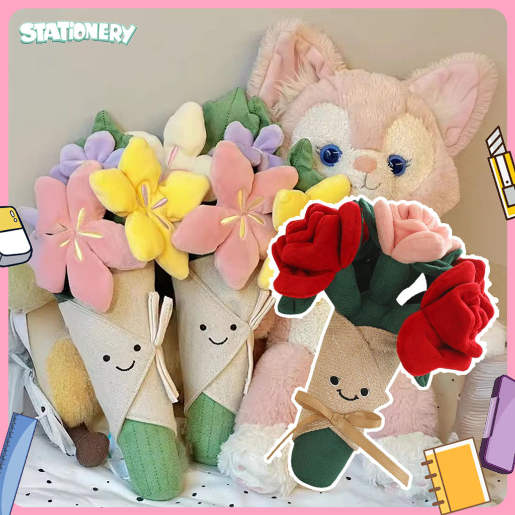 I Stationery ตุ๊กตาช่อดอกไม้ น่ารัก ดอกกุหลาบยักษ์ ของขวัญวันเกิด คริสต์มาส สําหรับแฟนสาว ของขวัญรับปริญญา วาเลนไทน์ ของขวัญให้แฟน ของขวัญวาเลนไทน์ ราคา 269 บาท*ส่งฟรี
