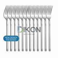 Mega Pack Spoon and Fork Set Makapal Stainless Steel Cutlery Set Flatware Kitchen Utensils Square Handle Tableware Set