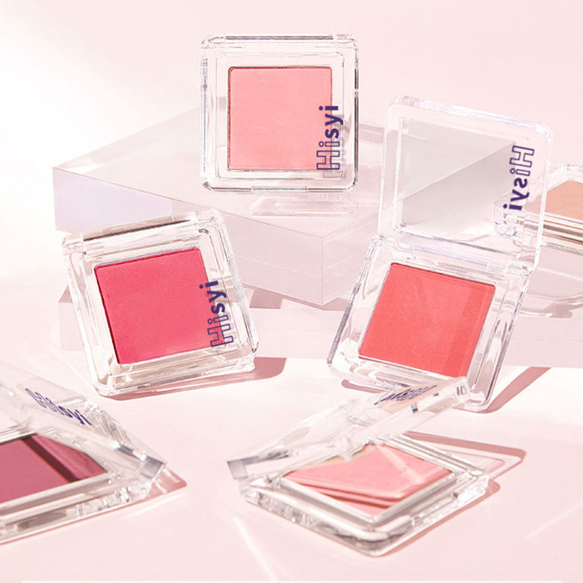 Làm sáng khuôn mặt đơn sắc Blush Matte má Rouge 6 màu sắc mềm mại bảng màu má mỹ phẩm tự nhiên má Tint khuôn mặt Blusher