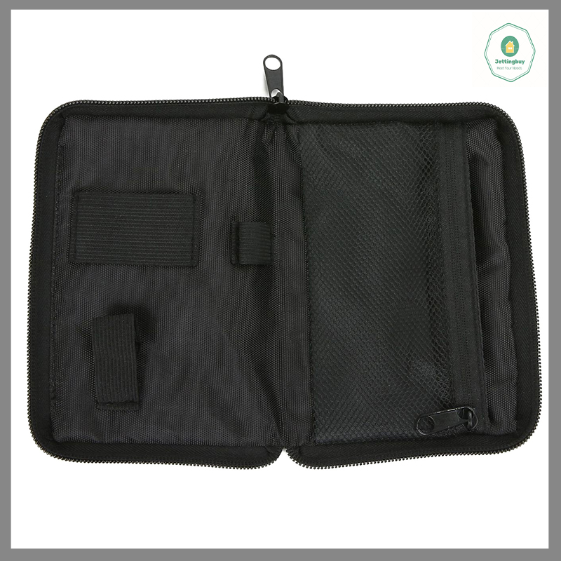 【Jettingbuy】 Hot Sale Portable Blood Glucose Meter Storage Bag Blood Pressure And Oxygen Meter Carrier Organizer Black Zipper Storage Bag Household ราคา 66 บาท*ส่งฟรี