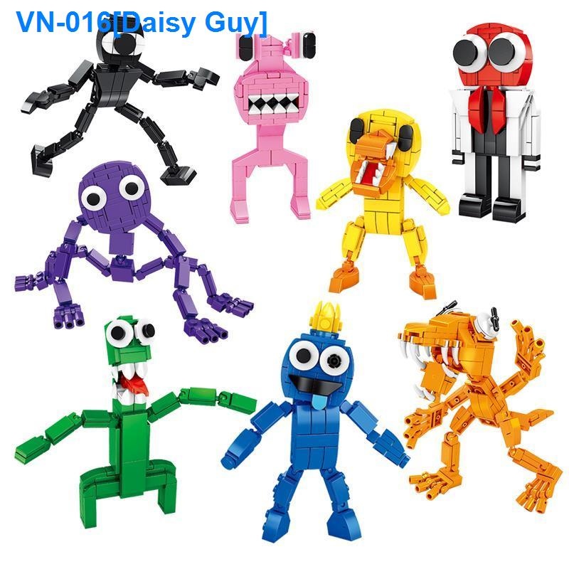 8pcs Rainbow Friends Model Blue Drool Monster Red Ant Man Building