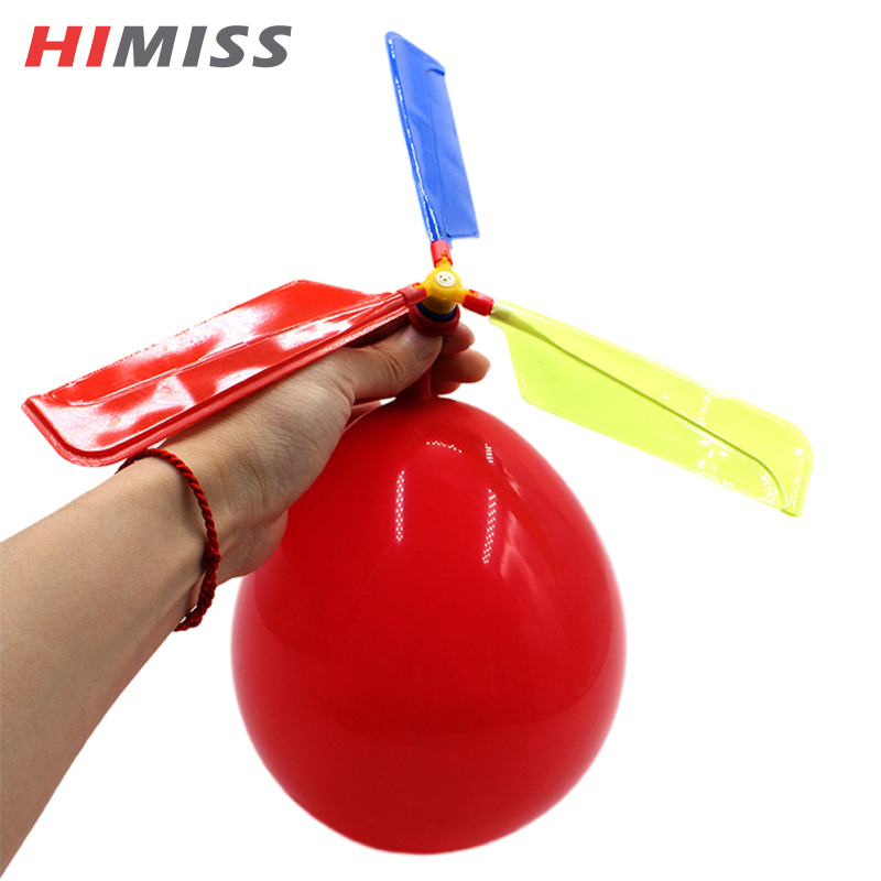 HIMISS RC 5PCS Balloons Helicopter Flying With Whistle Children Outdoor