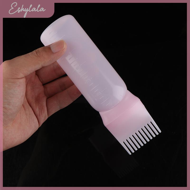 Eshylala 120ml Thuốc nhuộm tóc chai với Applicator bàn chải salon tóc màu nhuộm chai