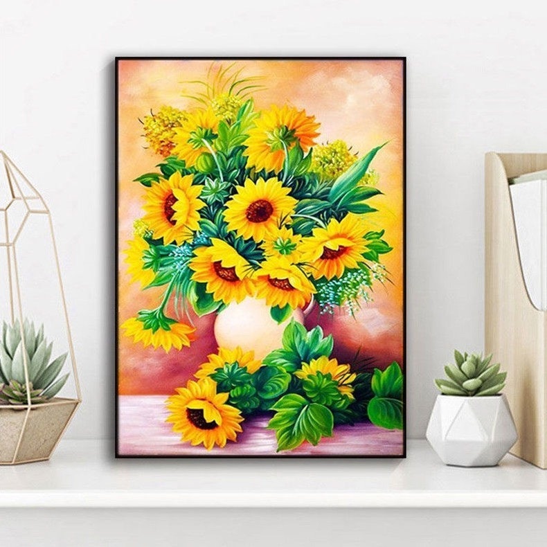 Tranh thêu kín 3d tranh thêu chữ thập Tranh chưa thêu và chưa khung. ngọc thịnh