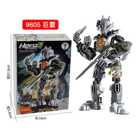 Hero Factory lắp ráp khối xây dựng robot DIY kết hợp đồ chơi giáo dục Avengers Liên Minh Huyền Thoại