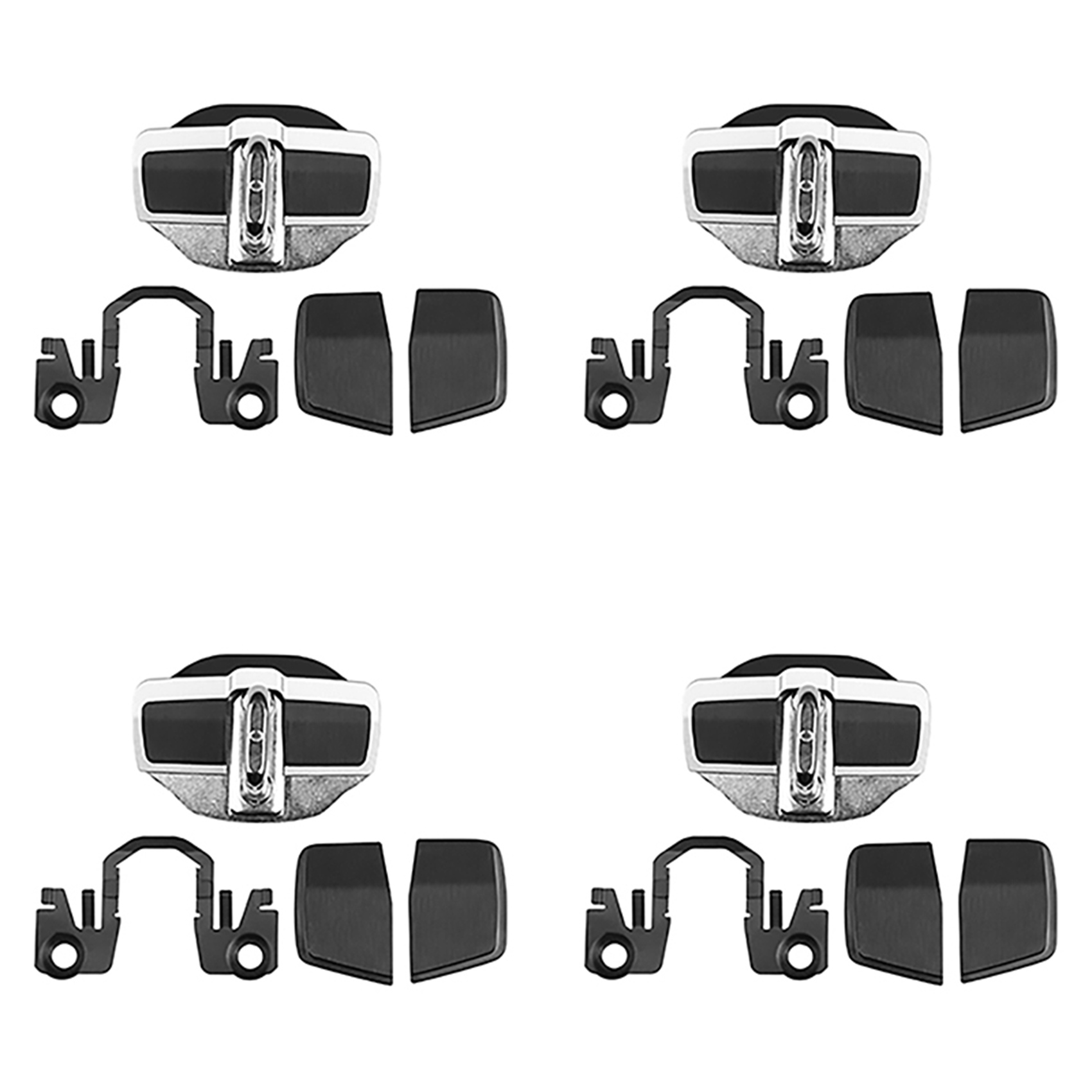 (LAC1) 4 Sets TRD Door Stabilizer Door Lock Protector Latches Stopper Covers for Toyota Land Cruiser Alphard Vellfire ราคา 3,257 บาท*ส่งฟรี